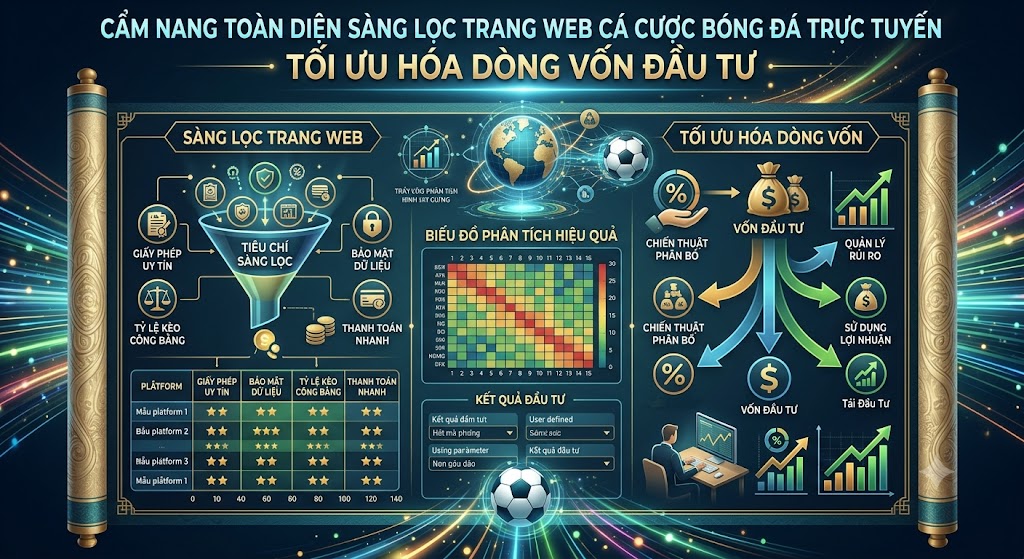 Cẩm Nang Toàn Diện Sàng Lọc Trang Web Cá Cược Bóng Đá Trực Tuyến Tối Ưu Hóa Dòng Vốn Đầu Tư